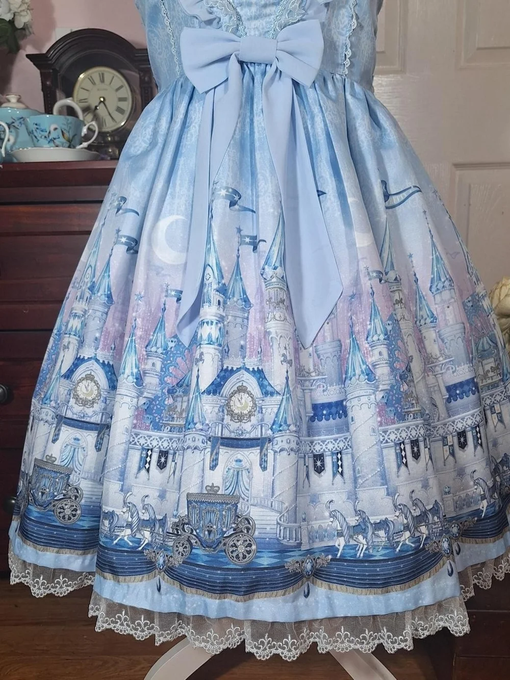Angelic Pretty Fairytale Carriage Blue JSK | Sweet Lolita - Picture 5 of 16